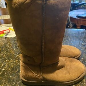 UGG Chocolate Brown Suede Tall Boots
